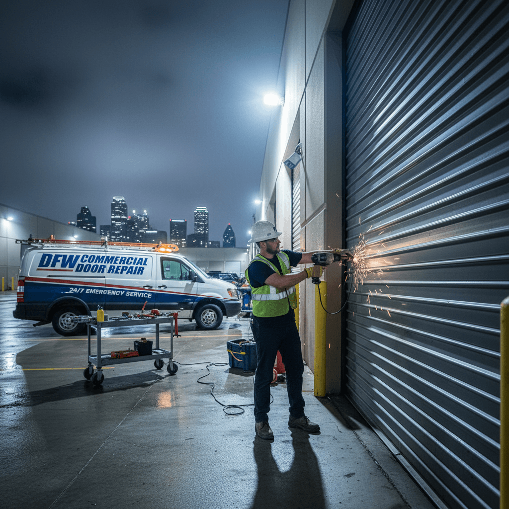 Emergency garage door repair service
